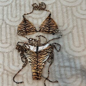 Tiger Print Bikini